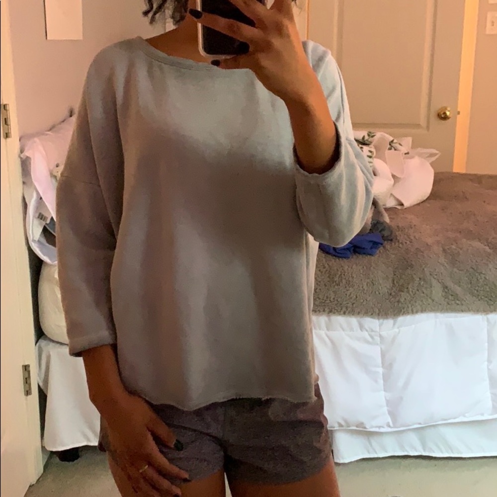 cropped american eagle pull over